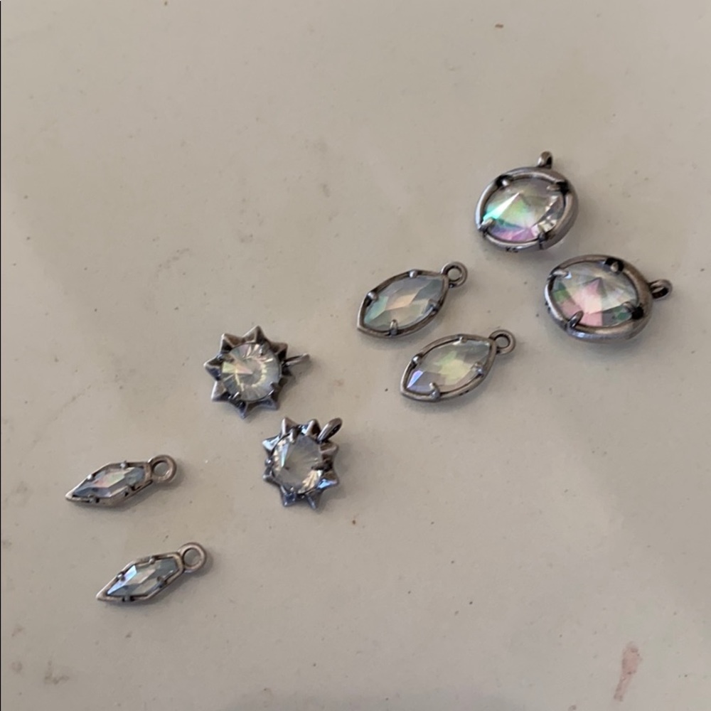 Kendra Scott charms antique silver earrings